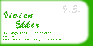 vivien ekker business card